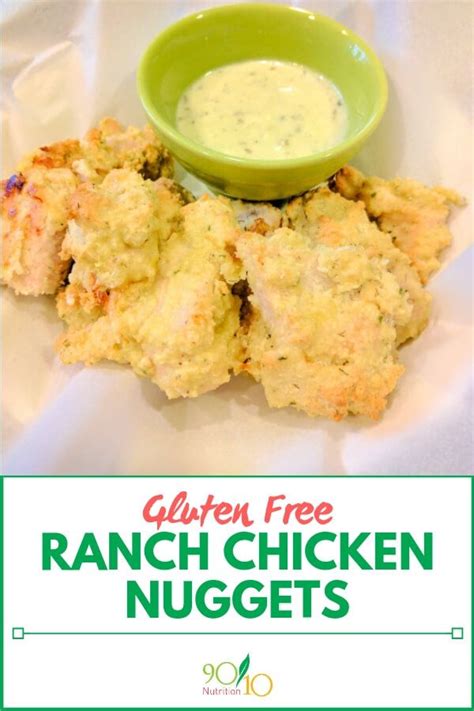 I used some suggestions from the reviews, and they turned out very well. Ranch Chicken Nuggets (Gluten and Dairy Free) | Recipe ...