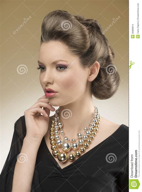 Close Up Of Aristocratic Pretty Woman Stock Images Image 35889814