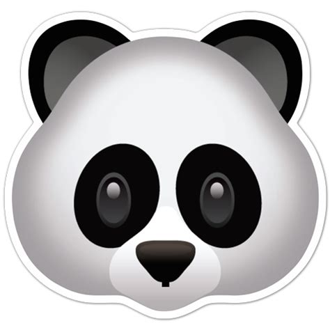 Download now for free this emoji panda discord transparent png image with no background. Sticker emoji Panda Face