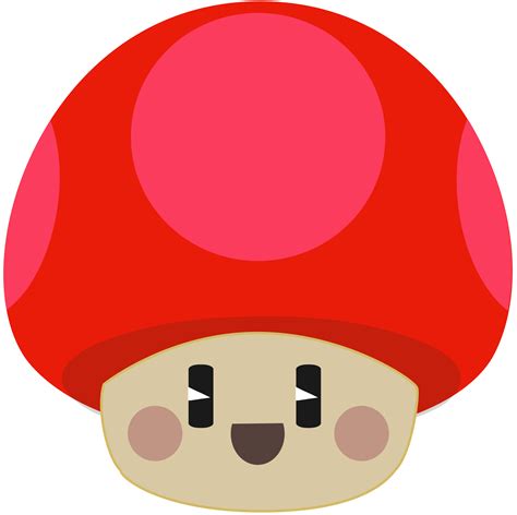 Happy Mushroom Vector Clipart Image Free Stock Photo Public Domain