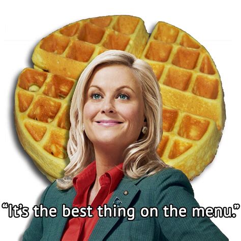 Leslie Knope Loves Waffles By Willlivingston Redbubble