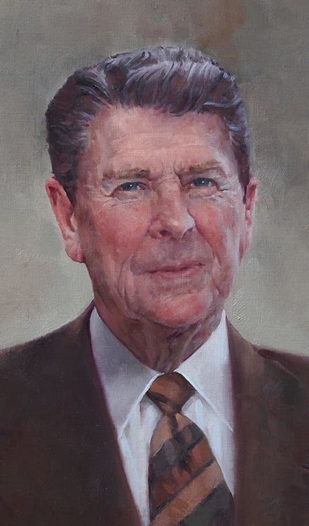 John Howard Sanden President Ronald Reagan Portrait