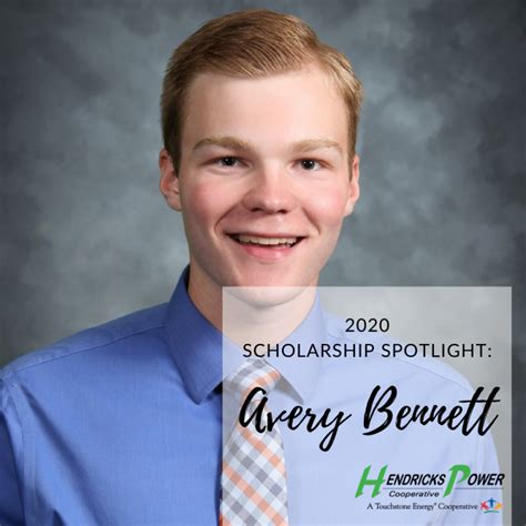 2020 Scholarship Spotlight Avery Bennett Hendricks Power