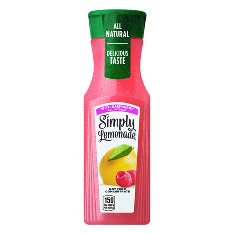 Save On Simply Lemonade With Raspberry All Natural Order Online Delivery Stop And Shop
