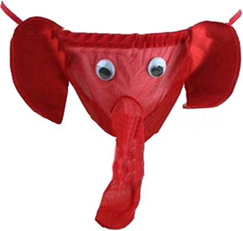 Sexy Men Elephant Underwear Pouch Briefs Thongs Funny G String Lover T Sports