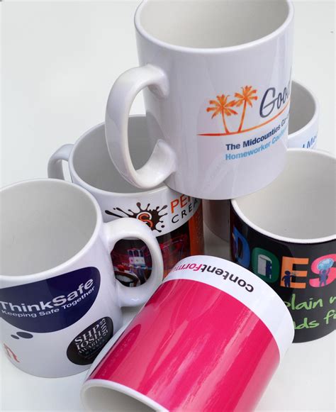 Logo Printed Full Colour Ceramic Mugs Custom Printed Mugs For Your