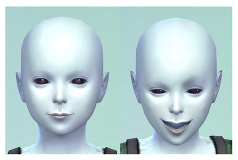 Alien Eye And Mouth Defaults By Menaceman44 At Mod The Sims Sims 4