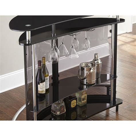 Steve Silver Ariana Demilune Bar Tableserver With Footrest Darvin