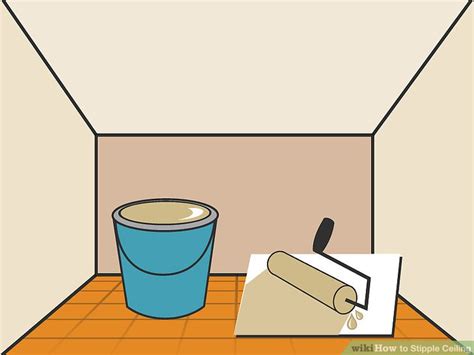 Painting the textured paint onto the ceiling is possible now that the mixture is ready, which is the final step when wanting to stipple a ceiling. 3 Ways to Stipple Ceiling - wikiHow