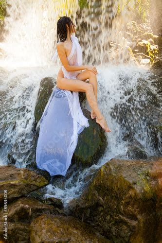 Naked Women Under Waterfalls