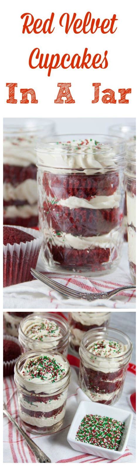 Will never get tired with red velvet and whisper challenge. Red Velvet Cakes In A Jar | Recipe | Cake in a jar, Mason ...