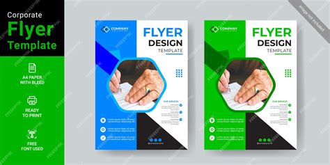 Premium Vector New Corporate Flyer Template Design Print Ready