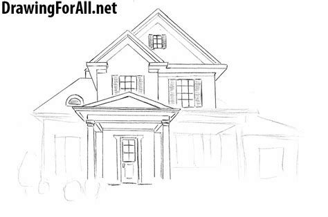 House Drawing Easy Cute How To Draw A House Simple House Drawing