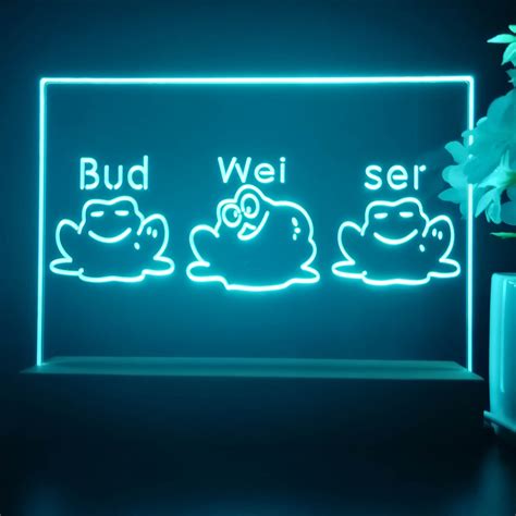 Budweiser Frogs Singing Neon Pub Bar Sign Led Lamp Pro Led Sign
