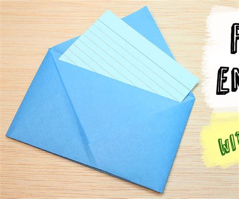 How To Make A Paper Envelope Without Glue Instructables