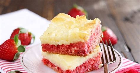 Strawberry Cake Mix Bars Recipes Yummly