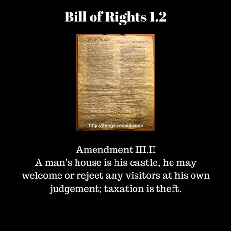 Bill Of Rights 12 Amendment Iiiii