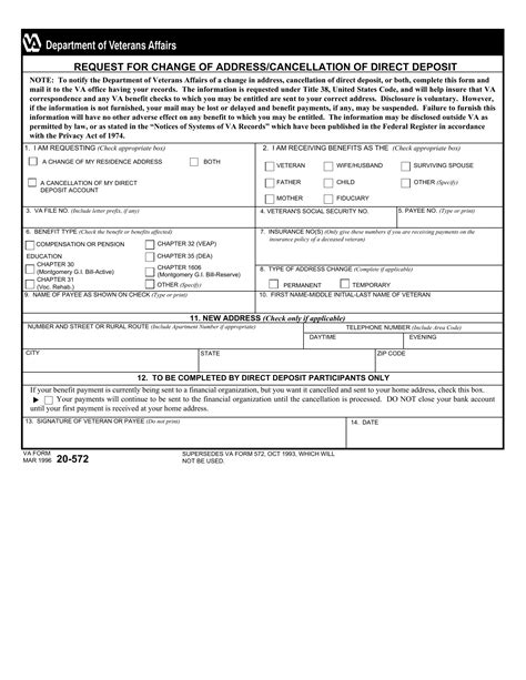 Va Form 20 572 ≡ Fill Out Printable Pdf Forms Online