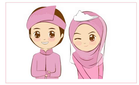 Kartun Muslim Vector Untuk Undangan Guru Corel