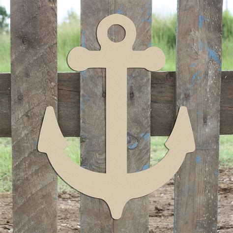 Anchor Unfinished Cutout, Wooden Shape, Paintable Wooden MDF DIY Craft in 2021 | Wooden shapes ...