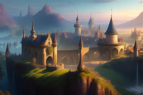 Lexica Medieval Capital City Fantasy Huge Fantasy Elven Castle