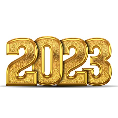 3d Gold Style 2023 2023 3d 3d Gold 2023 3d 2023 Png T