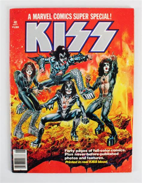 1977 Kiss Comic Book Printed In Real Kiss Blood Memorabilia Expert