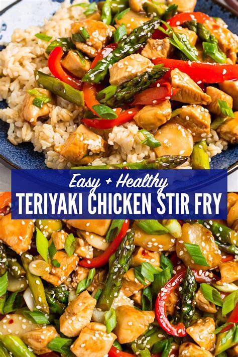 Easy Healthy Teriyaki Chicken Stir Fry With Vegetables Better Than