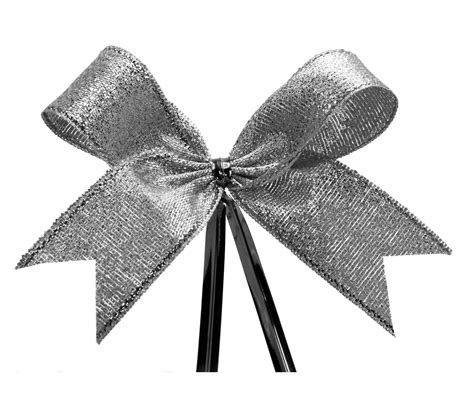 Silver Ribbon With Bow On Transparent Background Png File 9307058 Png