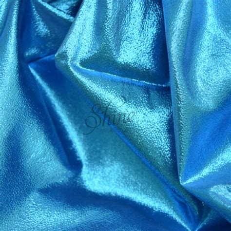 Metallic Lamé Turquoise Shine Trimmings Fabrics