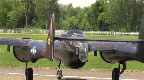 Monster Rc Scale Airplane Northrop P 61 Black Widow Two 3 Cylinder
