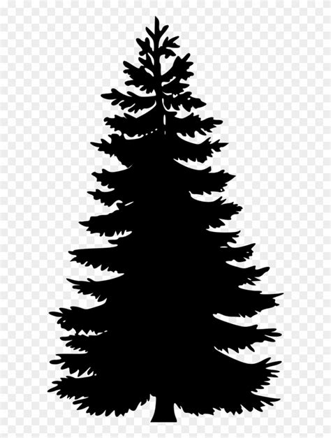 Watercolor Pine Tree Silhouette Vector Png Pine Tree Silhouette Pine