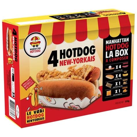 Kit Hot Dog Manhattan Hot Dog La Boite De 550g à Prix Carrefour