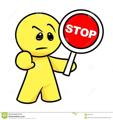 Stop Sign Emoticon