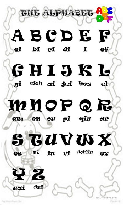 Make sure to also check out our alphabet crafts which will go along perfectly with any lesson plan. THE ALPHABET PRONUNCIATION worksheet - Free ESL printable ...