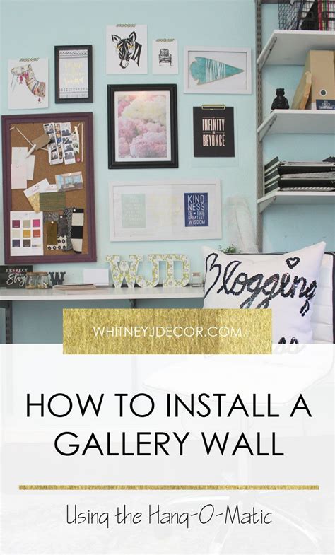 How To Install A Gallery Wall With The Hang O Matic Gallery Wall