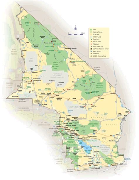 California Map Deserts Mapsofnet