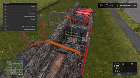 Farming Simulator 17 Autoload Timber Runner Wood Trailer Youtube