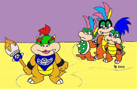 iggy larry lemmy and bowser jr