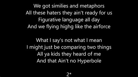 Do ever feel like a plastic bag? Figurative Language Rap Lyrics - YouTube