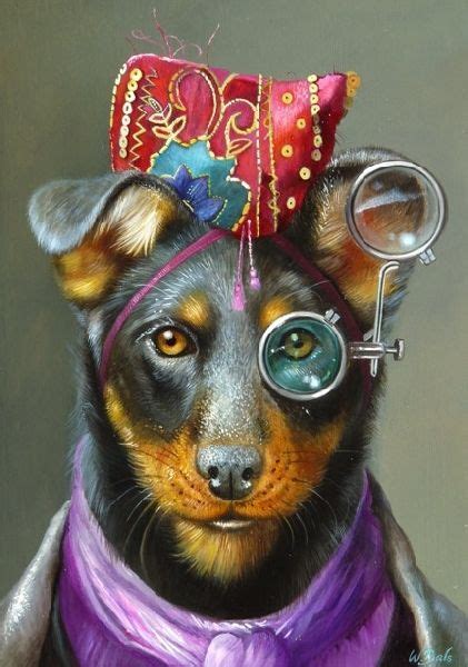 Stunning Anthropomorphic Dog Art~ By Wim Bals~ Isnt This Just Fabulous