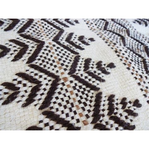 20th Century Swedish Weave On Monk Cloth Huck Embroidery