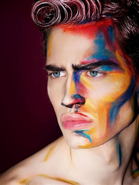 maquillage halloween homme en 27 idées originales ideias para retrato editorial de maquiagem