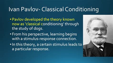 Spsc Lecturer Theories Of Learning Behaviorism Pavlov Thorndike