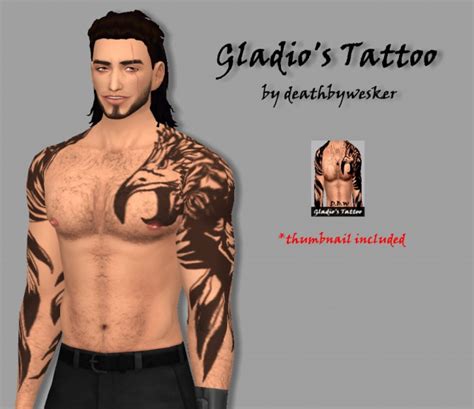Gladio S Tattoo The Sims 4 Catalog
