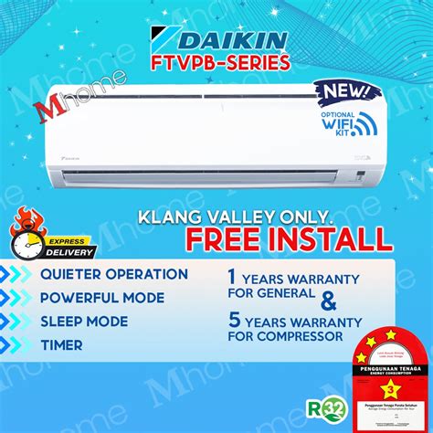 Free Install Daikin Hp Hp R Non Inverter Air Conditioner Ftv