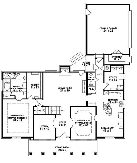 A four bedroom apartment or house can provide ample space for the average family. #654280 - One and a half story 4 bedroom, 3.5 bath ...