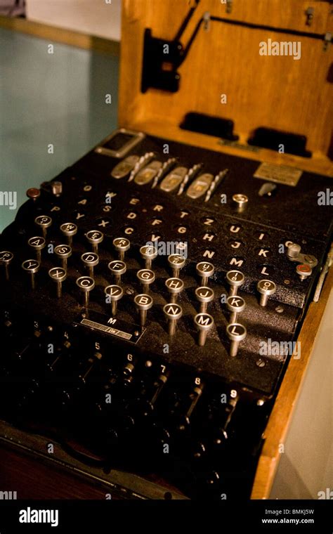 German Wwii Enigma Code Machine Stock Photo Alamy