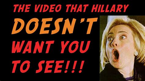 Shocking Video Of Hillary Clinton Hillary Uncensored Part One