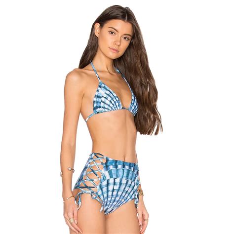 Bandage Bikini Set High Waist Print Bikini Brazilian Push Up Bathing